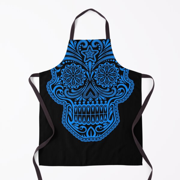 Item preview, Intricate Blue and Black Sugar Skull designed and sold by JeffBartels.