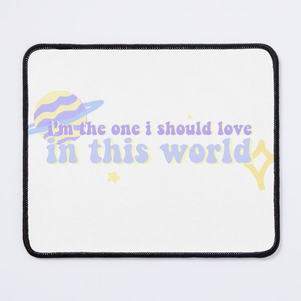 Item preview, BTS Jin Moon lysrics "I'm the one I should love, in this world" designed and sold by mooniness.