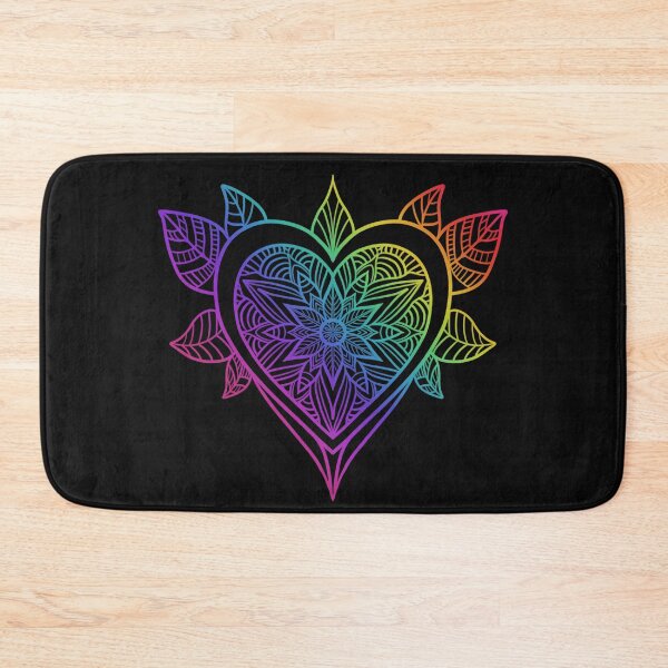 Item preview, Rainbow Heart Mandala designed and sold by Ahenix.
