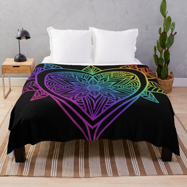 Item preview, Rainbow Heart Mandala designed and sold by Ahenix.