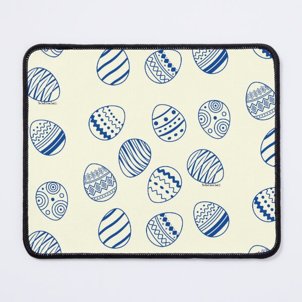 Item preview, Easter Egg Pattern - Navy Blue & Cream designed and sold by DarkGreenSoul.
