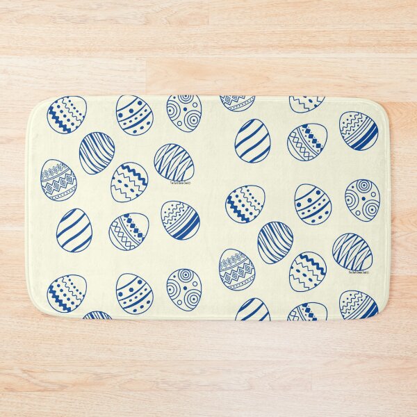 Item preview, Easter Egg Pattern - Navy Blue & Cream designed and sold by DarkGreenSoul.