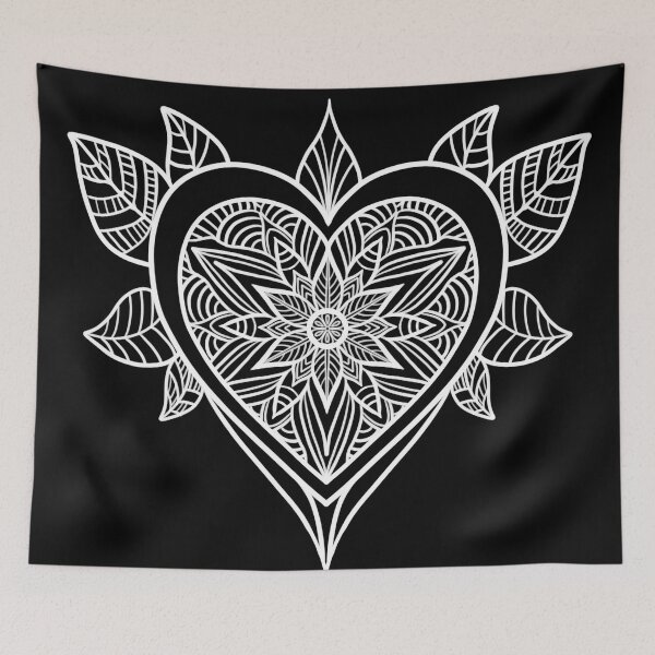 Item preview, White Heart Mandala designed and sold by Ahenix.