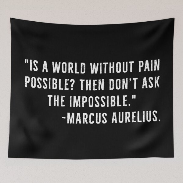 Item preview, World Without Pain, Impossible -Marcus Aurelius designed and sold by PhilosophyWear.