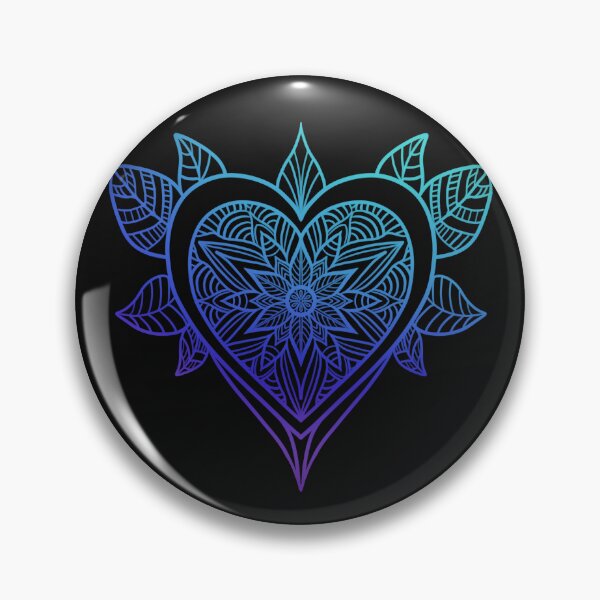 Item preview, Blue Heart Mandala designed and sold by Ahenix.