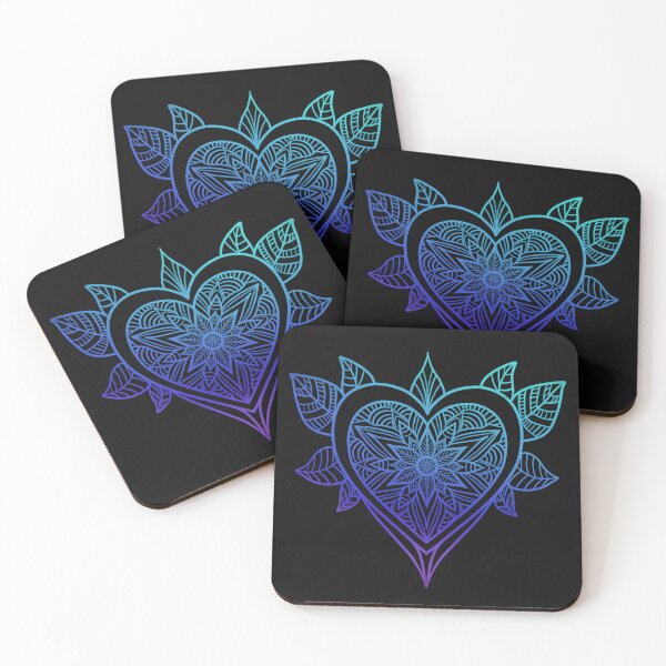 Item preview, Blue Heart Mandala designed and sold by Ahenix.