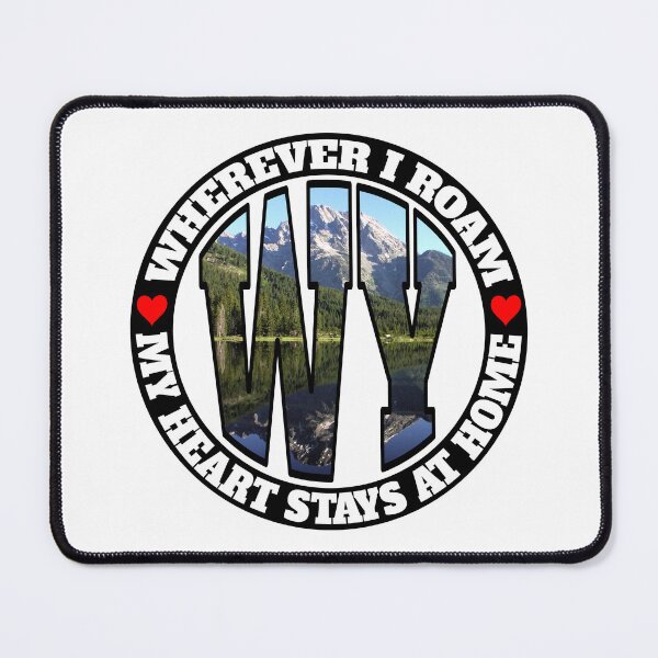 Item preview, Heart Stays Home - Wyoming designed and sold by DonDota.