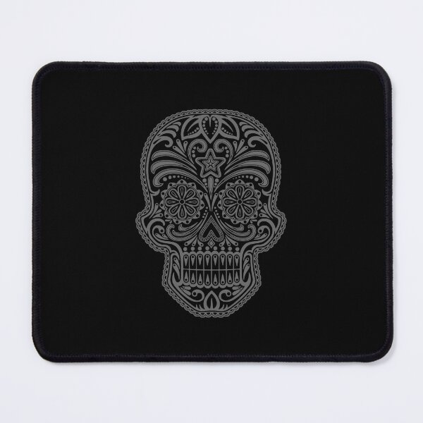 Item preview, Intricate Gray and Black Sugar Skull designed and sold by JeffBartels.
