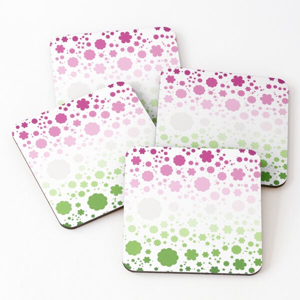Item preview, Flowers pink/green designed and sold by CodeArtAfrik.