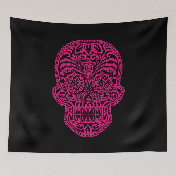 Item preview, Intricate Pink and Black Sugar Skull designed and sold by JeffBartels.