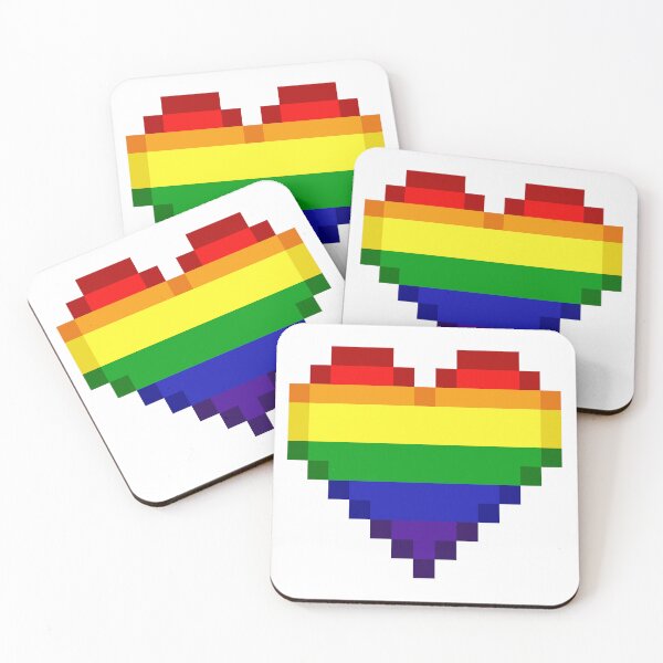 Item preview, Rainbow Pride Heart #3 designed and sold by NovotnyDesigns.
