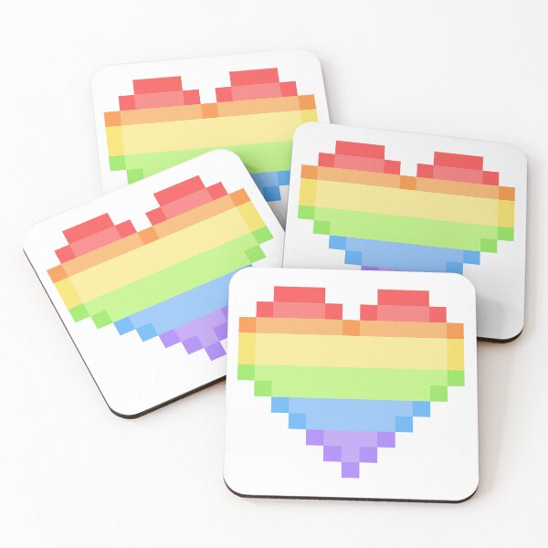 Item preview, Rainbow Pride Heart #4 | Pastel designed and sold by NovotnyDesigns.