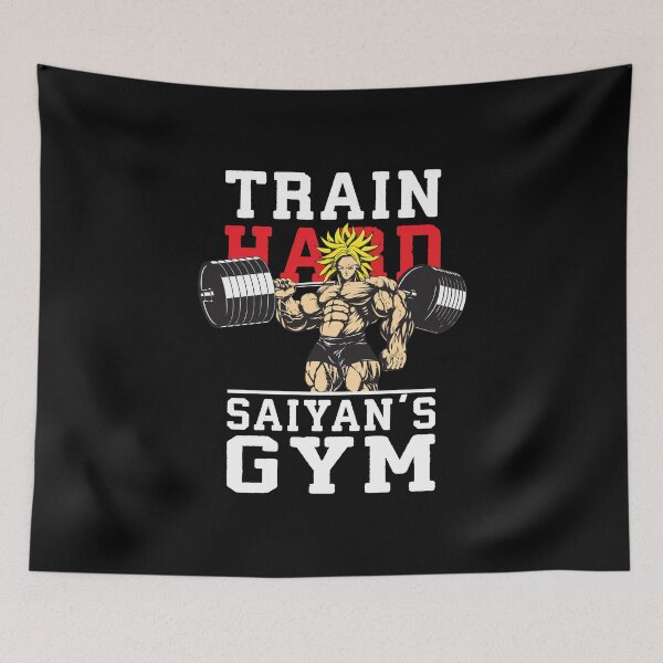 Item preview, Train Hard, Saiyan's Gym - Anime Gym Motivational designed and sold by gohanflex.