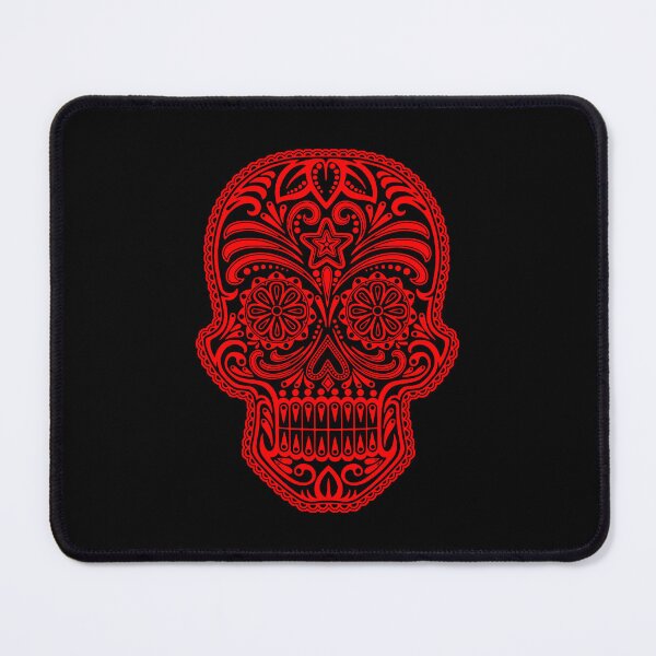 Item preview, Intricate Red and Black Sugar Skull designed and sold by JeffBartels.