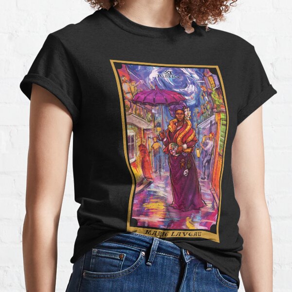 Item preview, Marie Laveau In The Justice Tarot Card designed and sold by TheGhoulishGarb.