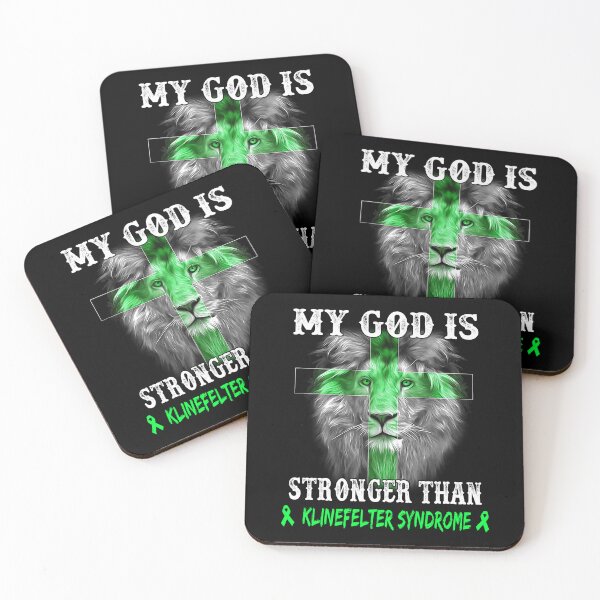 Item preview, Lion My God Is Stronger Than KLINEFELTER SYNDROME Support KLINEFELTER SYNDROME Warrior designed and sold by Hatjar.