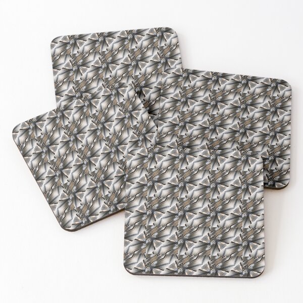 Item preview, Repeating Pattern Silver, Black and Gold tones. designed and sold by TracyDDigitals.