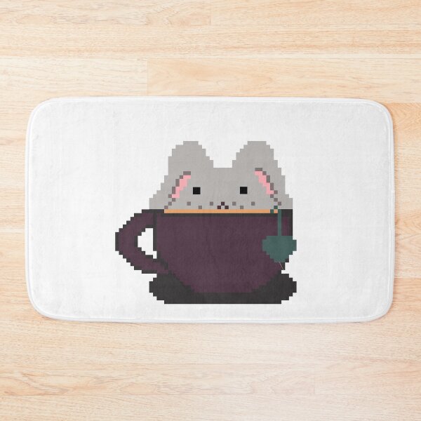 Item preview, Gray Teacup Bunny designed and sold by TeaBagKitten.