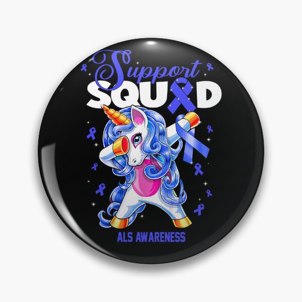 Item preview, Cute Unicorn Support Squad ALS Awareness Men Women Kid designed and sold by tenjun16.