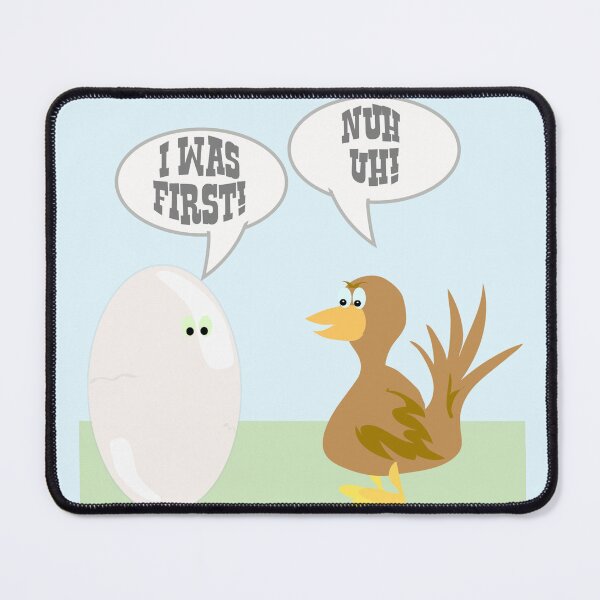 Item preview, Chicken Vs Egg Funny Animal Cartoon Design designed and sold by mytshirtfort.