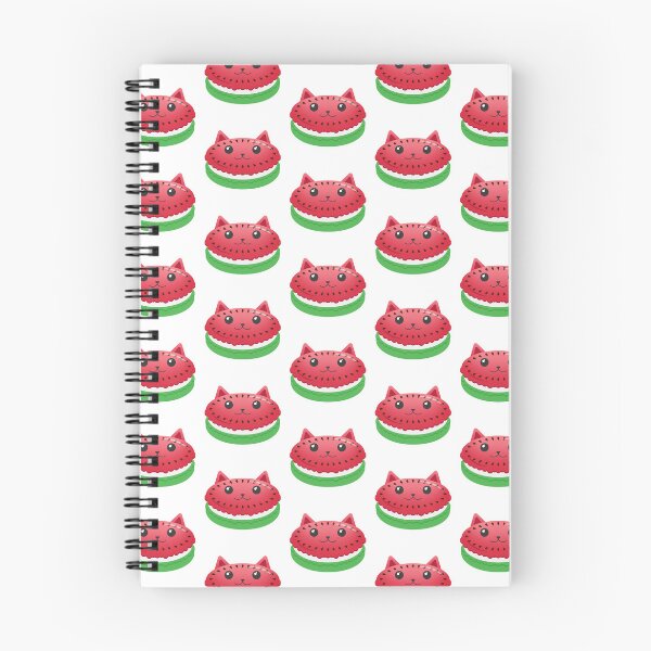 Item preview, Sweet Cute Kawaii Catarons Watermelon Cat French Macarons Pastry Clipart designed and sold by sehana.