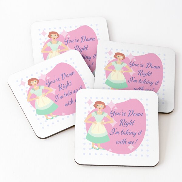 Item preview, Take With Me Snarky Kitsch Housewife Slogan designed and sold by mytshirtfort.