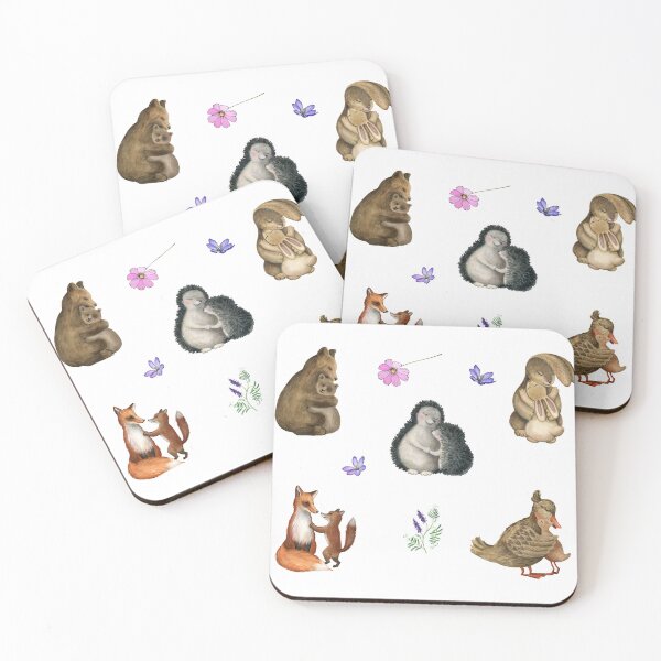 Item preview, Cute Forest Animals with Babies designed and sold by silviaol.