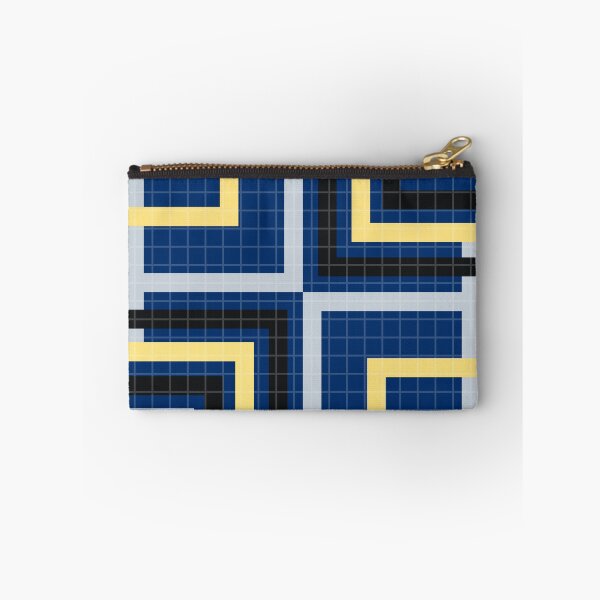 Item preview, Geo Shapes With Blue Yellow and Grey Stripes - Grids designed and sold by Heavdaiin.