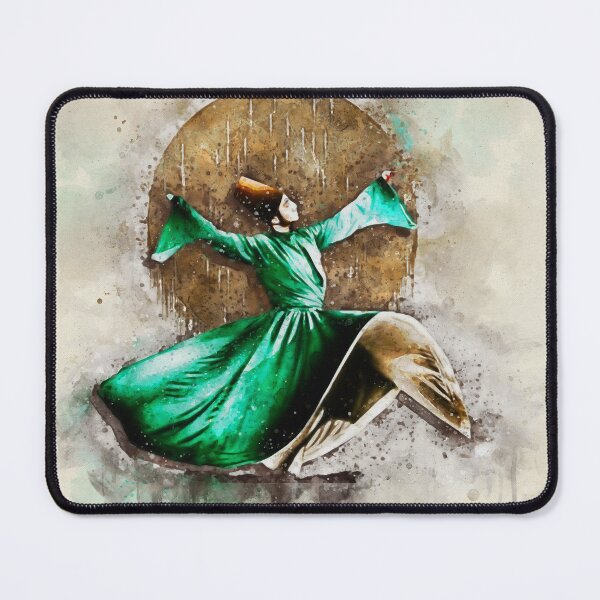 Item preview, Ramadan Whirling Dervish Dancer - Islamic Spiritual Art Print designed and sold by NadalArtStudio.