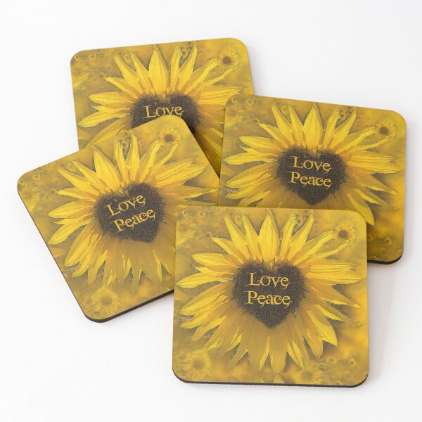 Item preview, Sunflowers reiki energy - Love Peace yellow designed and sold by BenitaJayne.