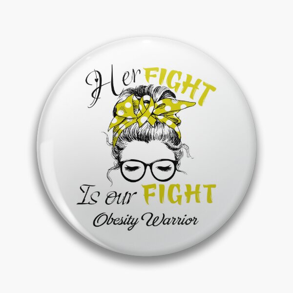 Item preview, Obesity Awareness - Her Fight is Our Fight - Support Obesity Gifts designed and sold by Aaron309.
