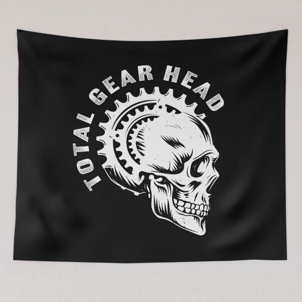Item preview, Total Gear Head - Bicycle Sprocket Skull  designed and sold by blackdogshop.
