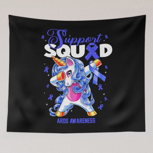 Item preview, Cute Unicorn Support Squad ARDS Awareness Men Women Kid designed and sold by tenjun16.