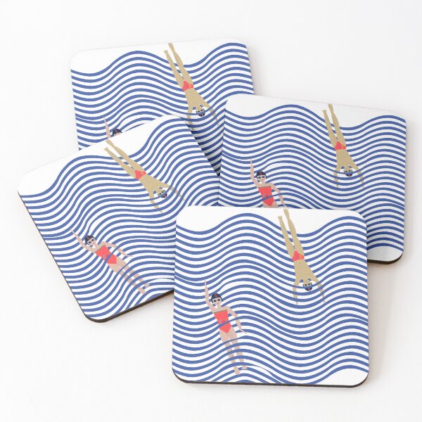 Item preview, swimming in the waves designed and sold by Carmelagaminde.