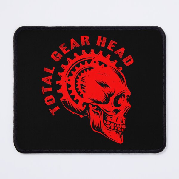 Item preview, Total Gear Head - Bicycle Sprocket Skull Red designed and sold by blackdogshop.