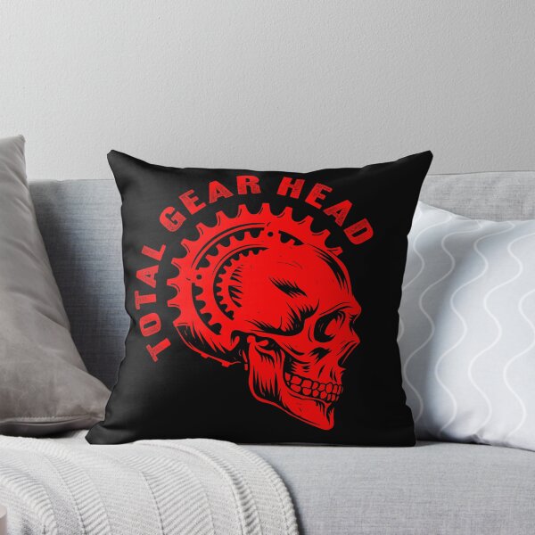 Item preview, Total Gear Head - Bicycle Sprocket Skull Red designed and sold by blackdogshop.