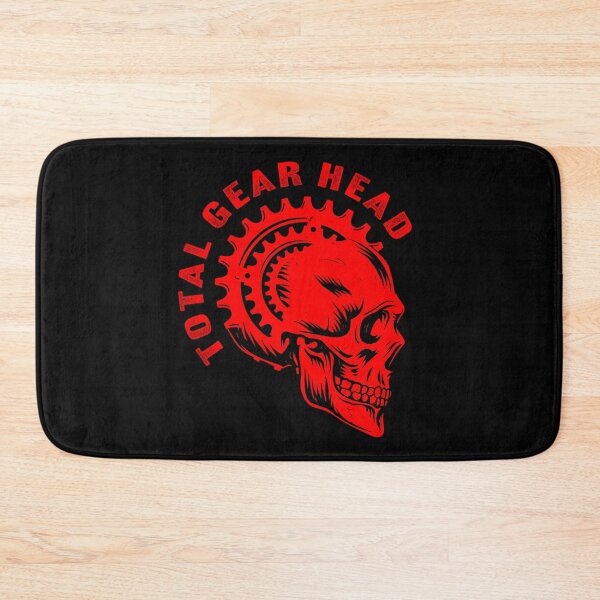 Item preview, Total Gear Head - Bicycle Sprocket Skull Red designed and sold by blackdogshop.