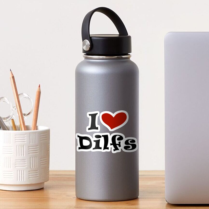 "I LOVE DILFS | SEXY MATURE | Shirt | Sticker | Socks." Sticker by