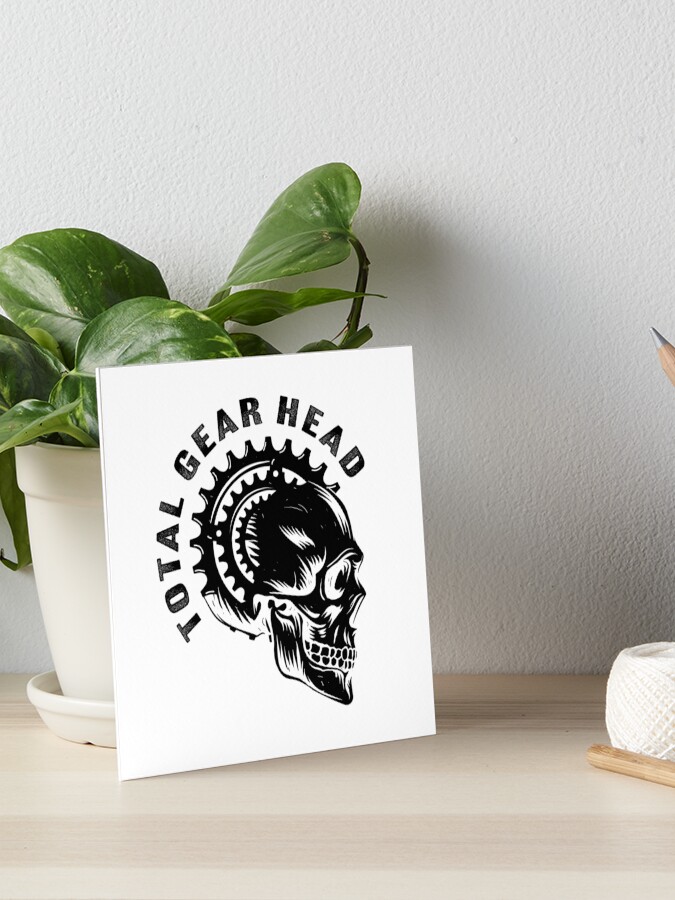 Copy of Total Gear Head - Bicycle Sprocket Skull Black