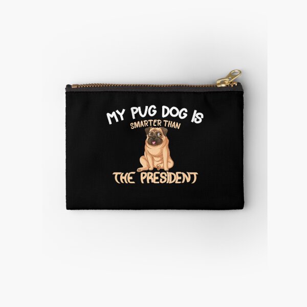 Item preview, MY PUG DOG IS SMARTER THAN THE PRESIDENT Sticker designed and sold by Achrafilla1.