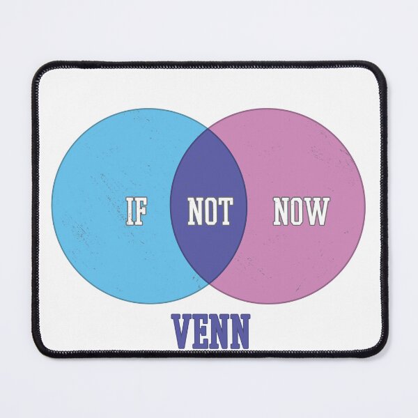 Item preview, If Not Now When | Venn Diagram Meme designed and sold by artado.