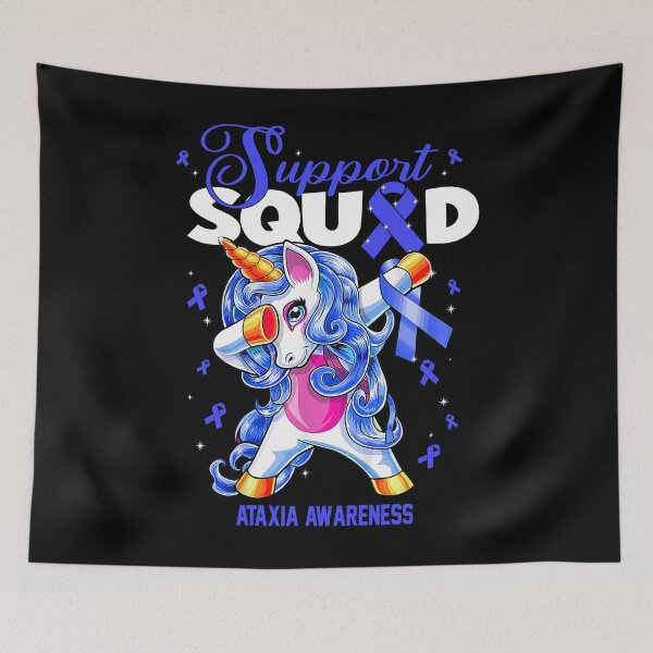 Item preview, Cute Unicorn Support Squad Ataxia Awareness Men Women Kid designed and sold by tenjun16.