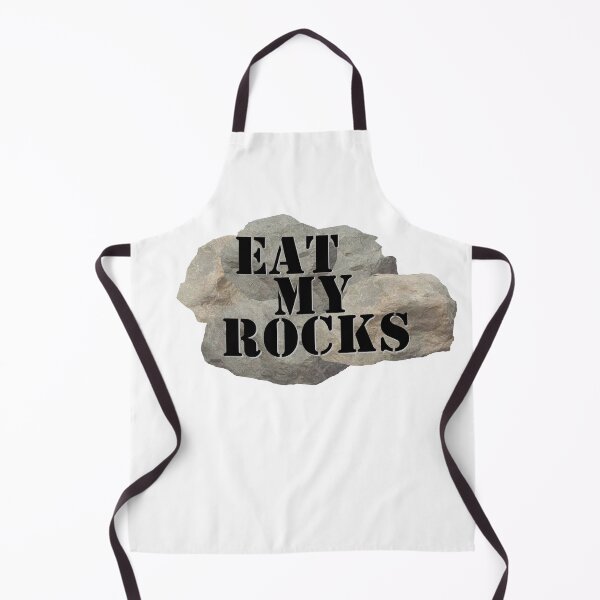 Item preview, Eat My Rocks - Black Text on Rocky Mountain designed and sold by MountMercantile.