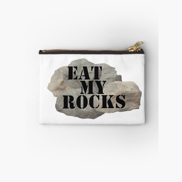 Item preview, Eat My Rocks - Black Text on Rocky Mountain designed and sold by MountMercantile.