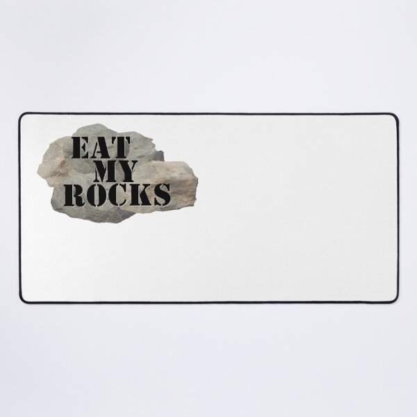 Item preview, Eat My Rocks - Black Text on Rocky Mountain designed and sold by MountMercantile.