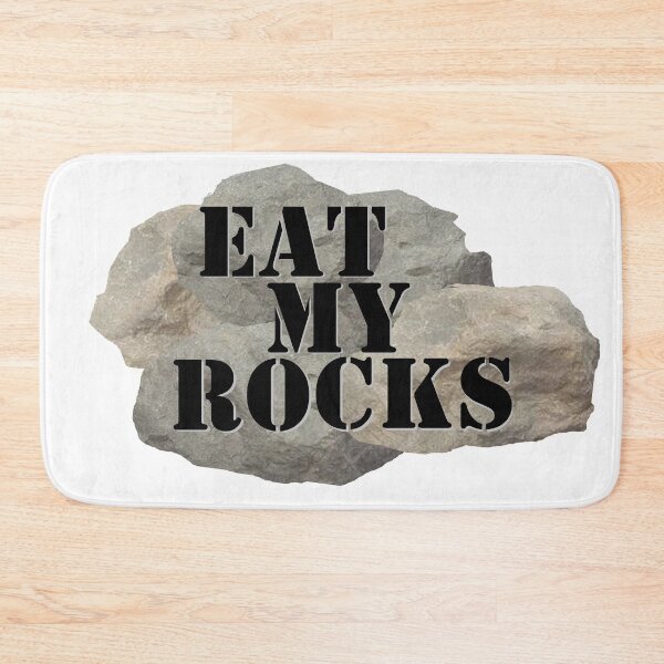 Item preview, Eat My Rocks - Black Text on Rocky Mountain designed and sold by MountMercantile.