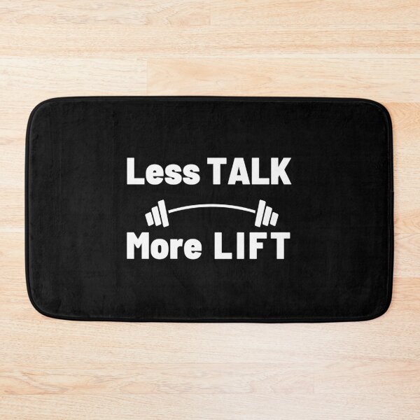 Item preview, Less Talk More Lift Funny Gym Sayings And Quotes Essential T-Shirt designed and sold by samirdari7.