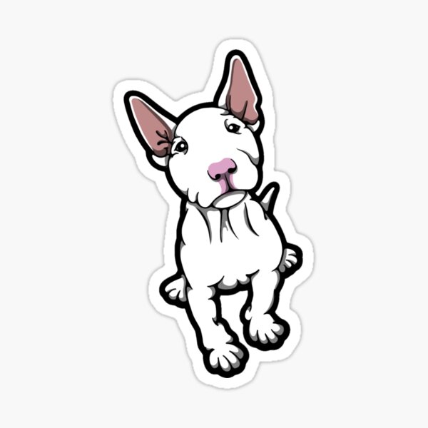 Item preview, White Pink Nosed Bull Terrier Puppy designed and sold by Sookiesooker.
