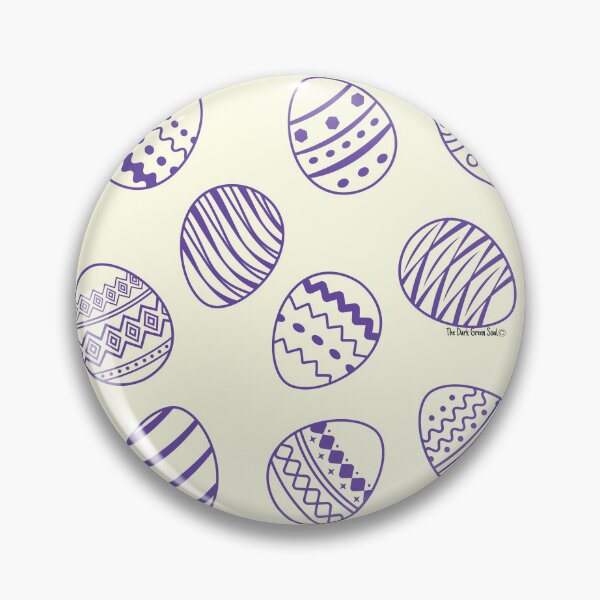 Item preview, Easter Egg Pattern - Purple & Cream designed and sold by DarkGreenSoul.