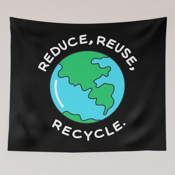 Item preview, reduce reuse recycle designed and sold by harounshirt.